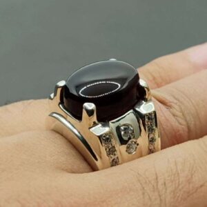 sterling silver carnelian ring