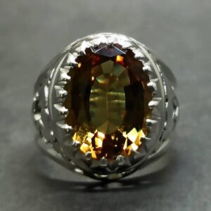 Oval Cut 12 Carat Alexandrite Men’s Ring