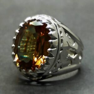Oval Cut 12 Carat Alexandrite Men’s Ring