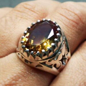 Oval Cut 12 Carat Alexandrite Men’s Ring