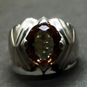 5 Carat Color Changing Lab Alexandrite Sterling Silver 925, 14k, 18k Gold Handmade Mens Designed Ring