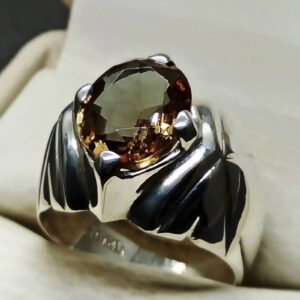 5 Carat Color Changing Lab Alexandrite Sterling Silver 925, 14k, 18k Gold Handmade Mens Designed Ring
