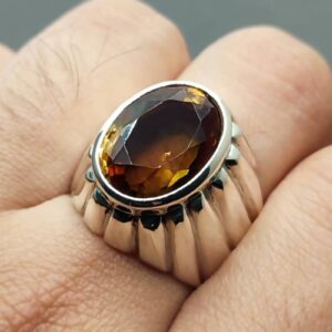Oval Cut 13 Carat Color Changing Lab Alexandrite Sterling Silver 925, 14k, 18k Gold Handmade Mens Bezel Ring