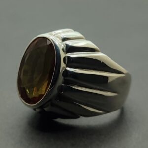Oval Cut 13 Carat Color Changing Lab Alexandrite Sterling Silver 925, 14k, 18k Gold Handmade Mens Bezel Ring