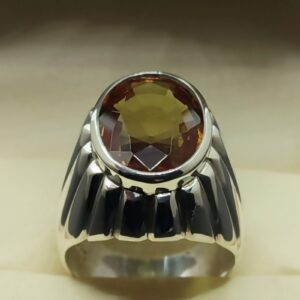 Oval Cut 13 Carat Color Changing Lab Alexandrite Sterling Silver 925, 14k, 18k Gold Handmade Mens Bezel Ring