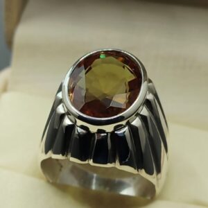 Oval Cut 13 Carat Color Changing Lab Alexandrite Sterling Silver 925, 14k, 18k Gold Handmade Mens Bezel Ring