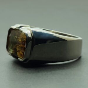 Emerald Color Changing Alexandrite Men’s Ring