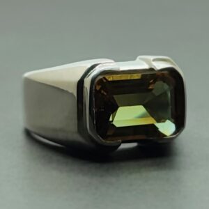 Emerald Color Changing Alexandrite Men’s Ring