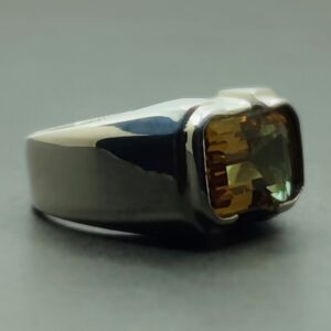Emerald Color Changing Alexandrite Men’s Ring