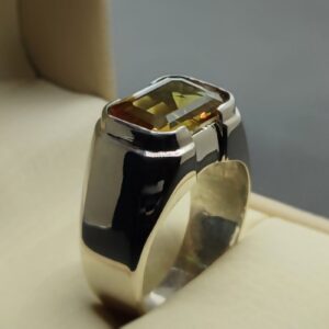 Emerald Color Changing Alexandrite Men’s Ring